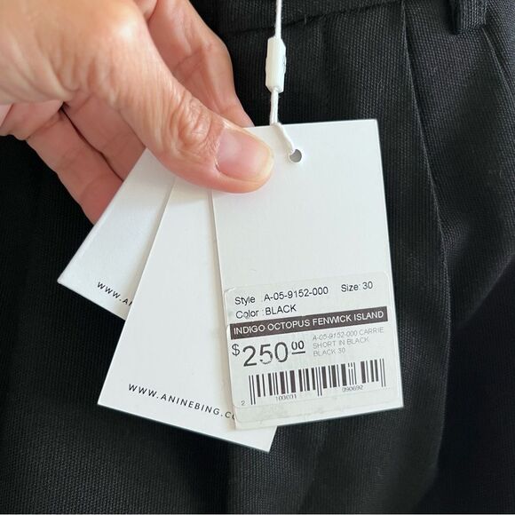 Anine Bing Carrie Black Short NWT - Picture 11 of 16